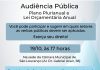 Câmara recebe sugestões sobre orçamento municipal: audiência pública será no dia 19/10