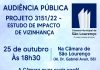Câmara vai ouvir a população sobre implantação de estudo dos efeitos de novos empreendimentos em São Lourenço