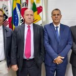 Da esquerda para direita – Elton Tavares, Agnelo Silveira, Marcelo Ribeiro de Oliveira e William Rogério de Souza